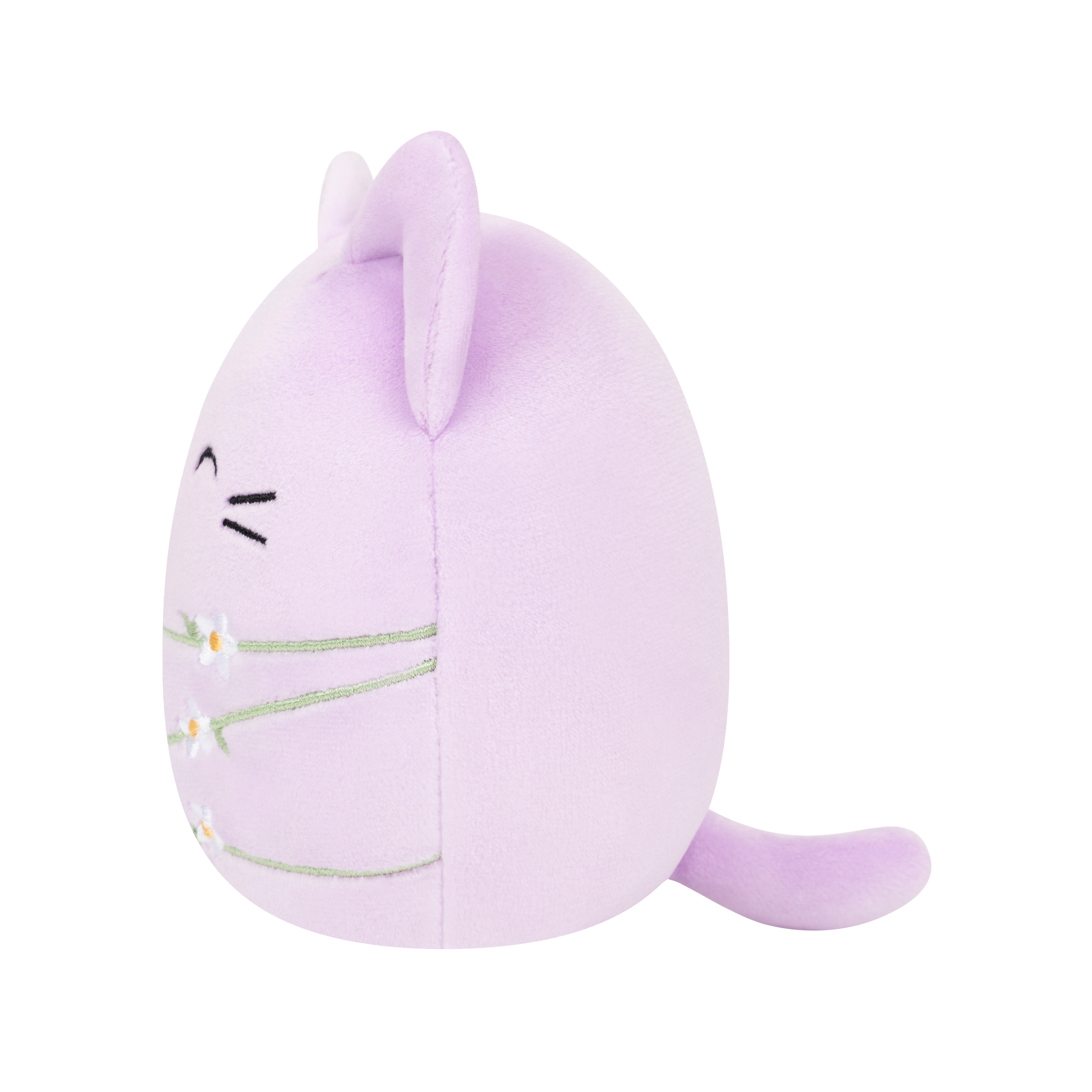 Original Squishmallows 7.5” Mak The Lavender Cat With Daisies Plush