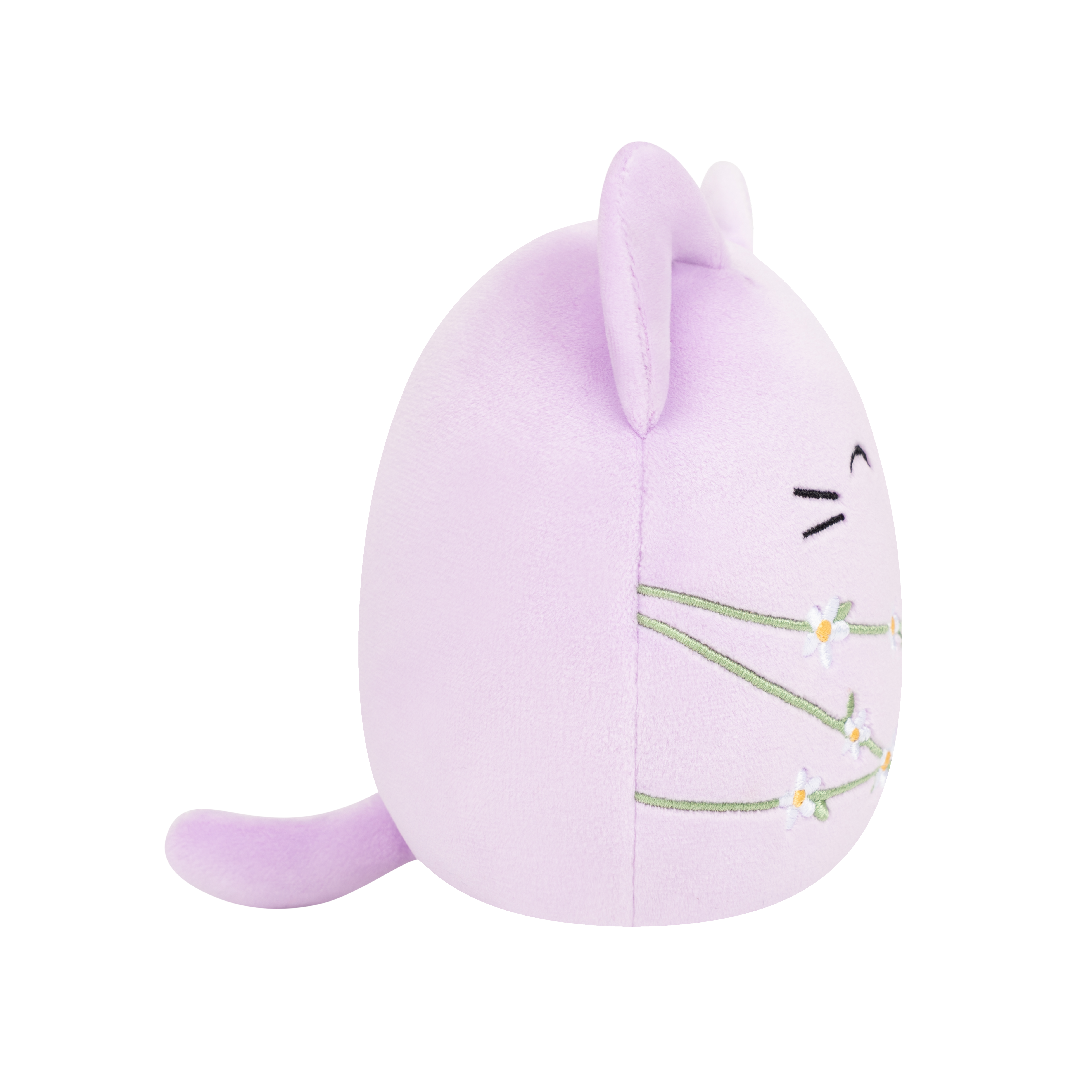 Original Squishmallows 7.5” Mak The Lavender Cat With Daisies Plush
