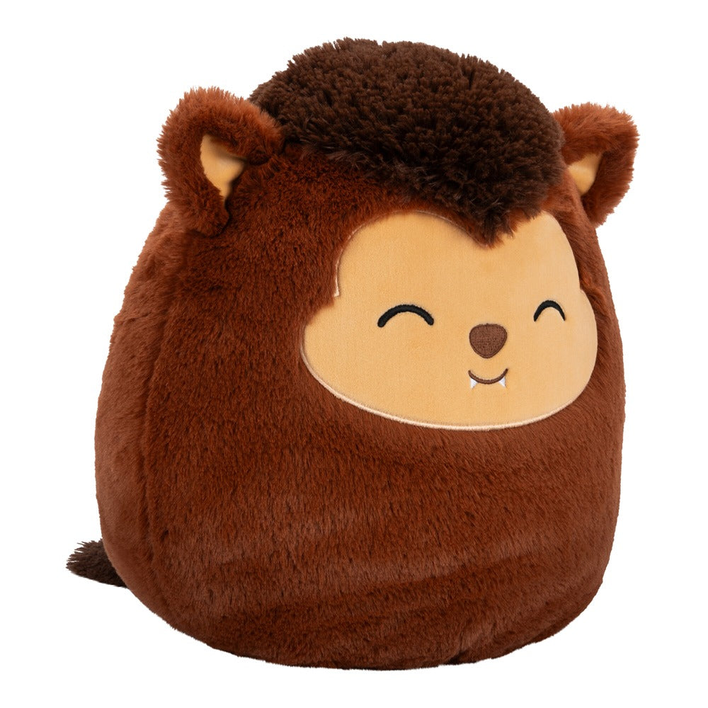 Original Squishmallows Fuzz-A-Mallows 12-Inch Wade The Brown Werewolf