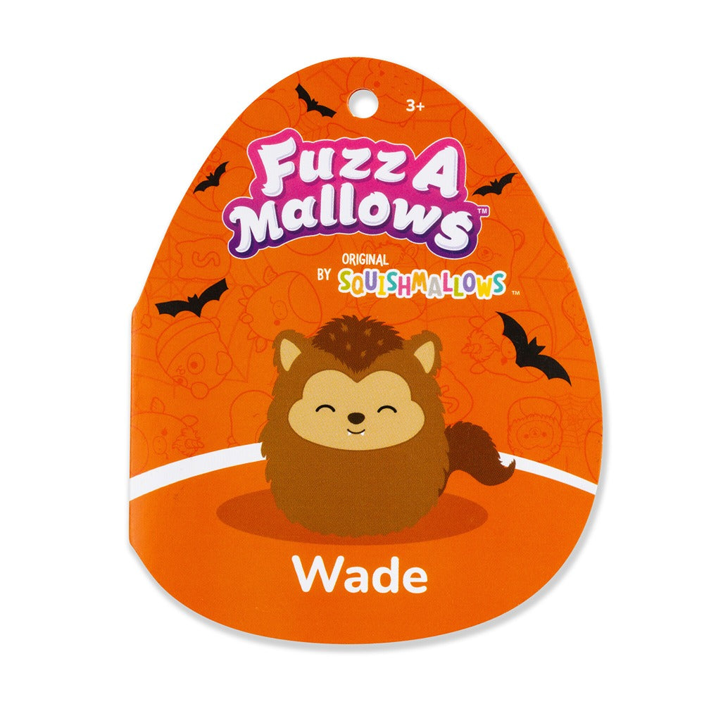Original Squishmallows Fuzz-A-Mallows 12-Inch Wade The Brown Werewolf