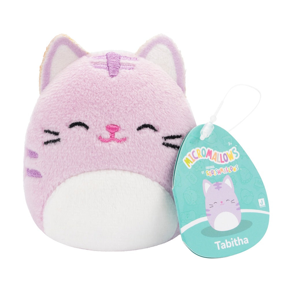 Squishmallows Original Micromallows 4-Pack  Irina Axolotl, Tabitha Cat, Tex Taco, Gordon Shark