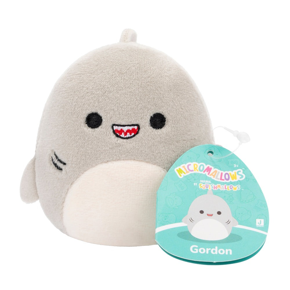 Squishmallows Original Micromallows 4-Pack  Irina Axolotl, Tabitha Cat, Tex Taco, Gordon Shark