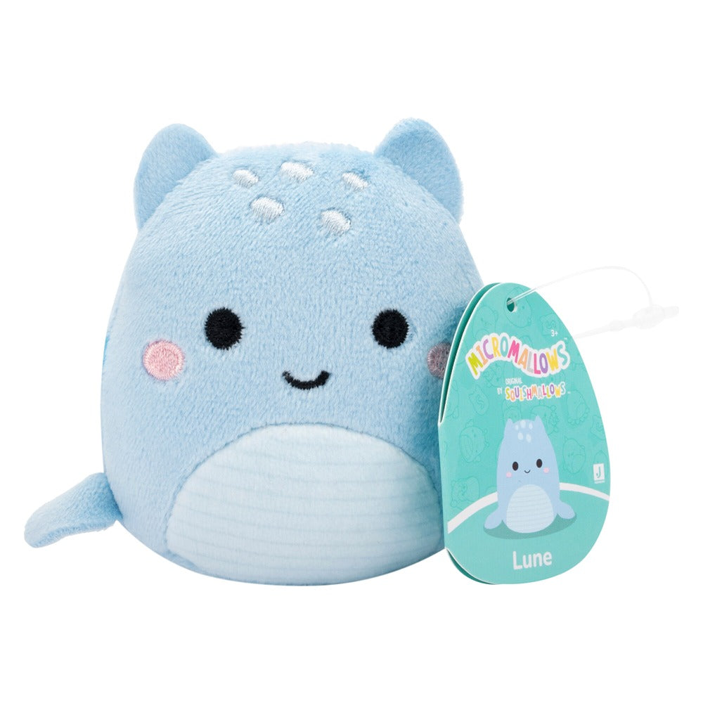 Squishmallows Original Micromallows 6-Pack – Axel Beetle, Lune Loch Ness Monster, Malcolm Mushroom, Orphie Octopus, Pep Pizza, Walker Goat
