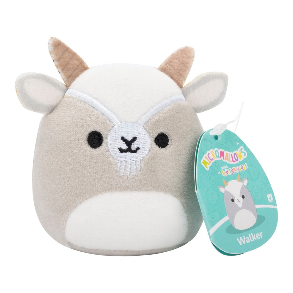 Squishmallows Original Micromallows 6-Pack – Axel Beetle, Lune Loch Ness Monster, Malcolm Mushroom, Orphie Octopus, Pep Pizza, Walker Goat