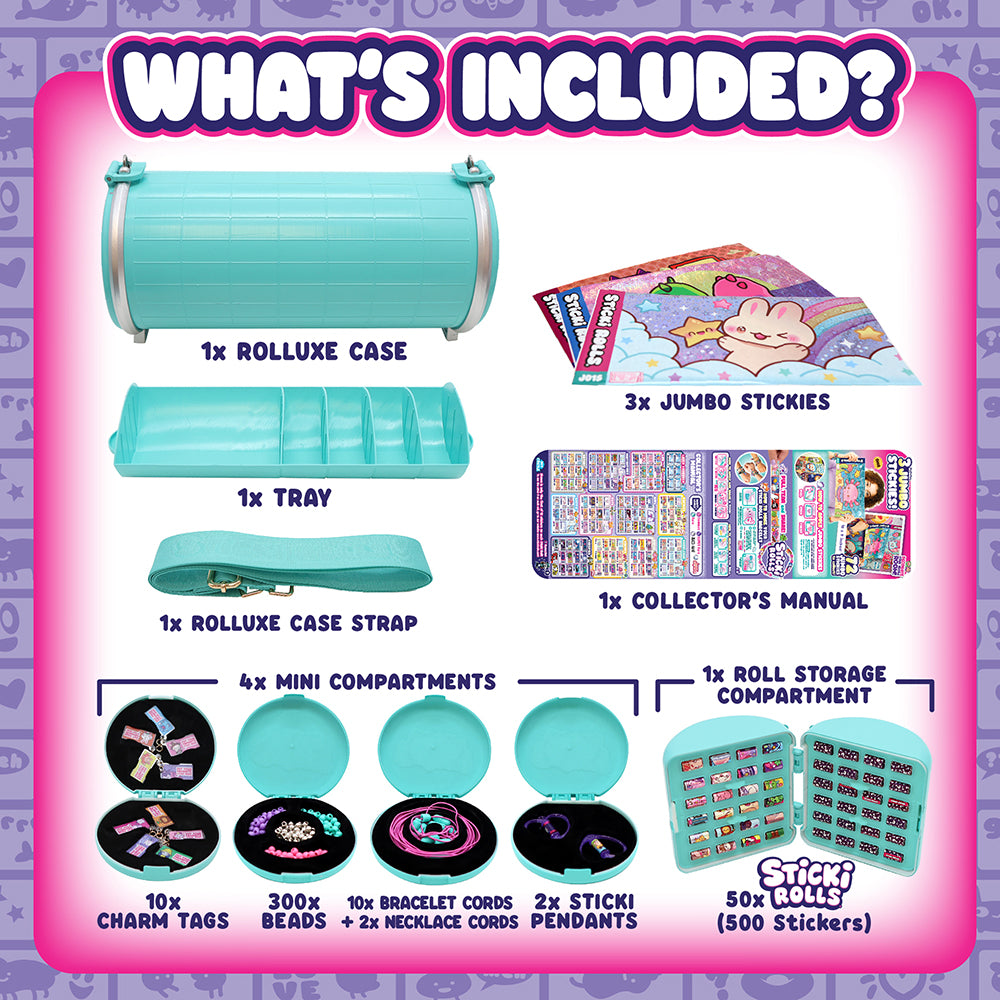 Sticki Rolls Jumbo Studio Rolluxe Deluxe Handbag And Jewellery Making Kit