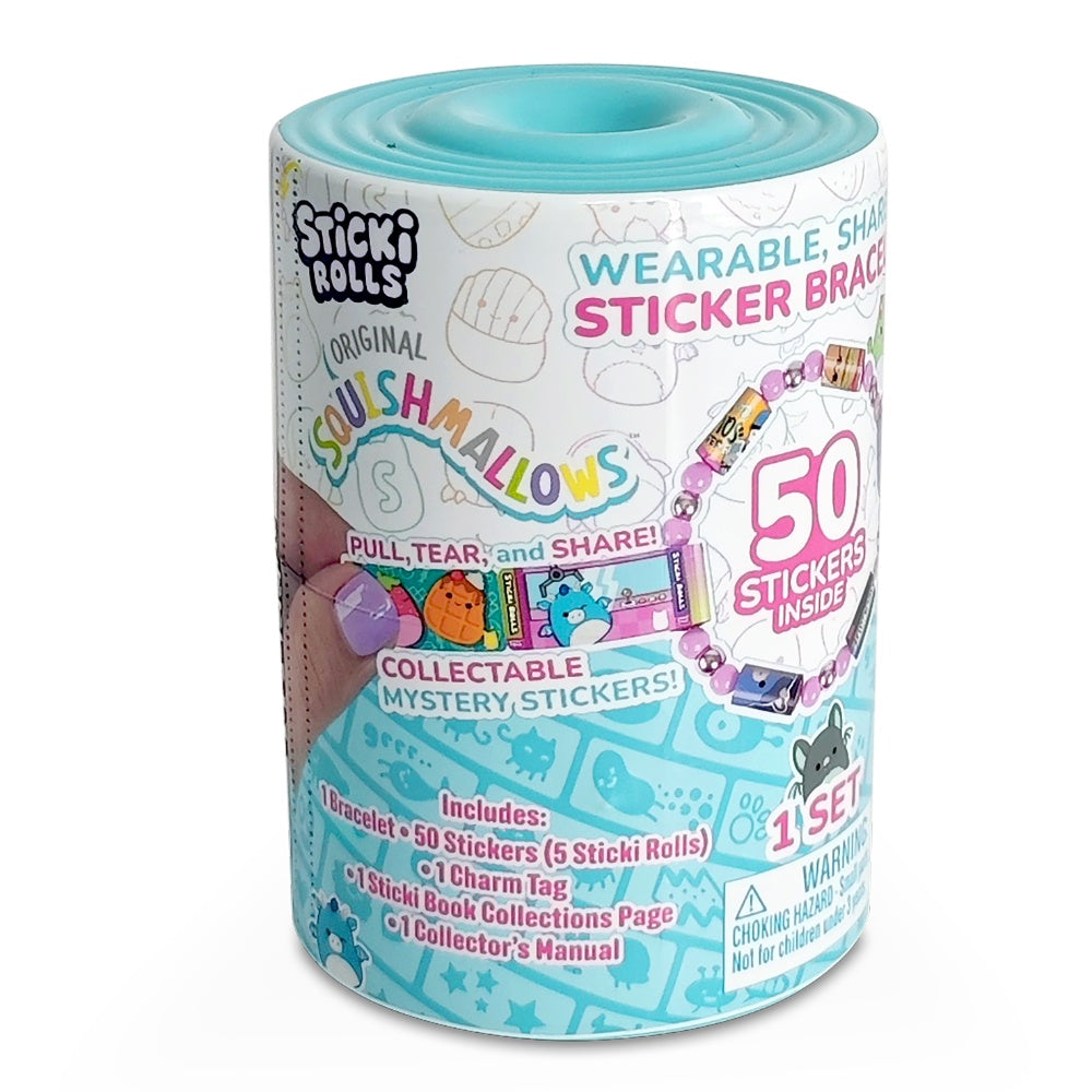 Sticki Rolls Squishmallows Sticki Bands Capsules