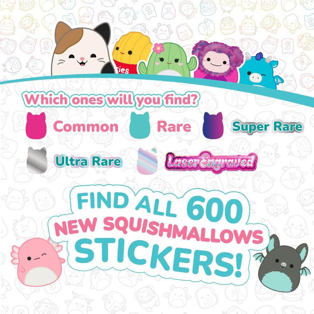 Sticki Rolls Squishmallows Sticki Bands Capsules