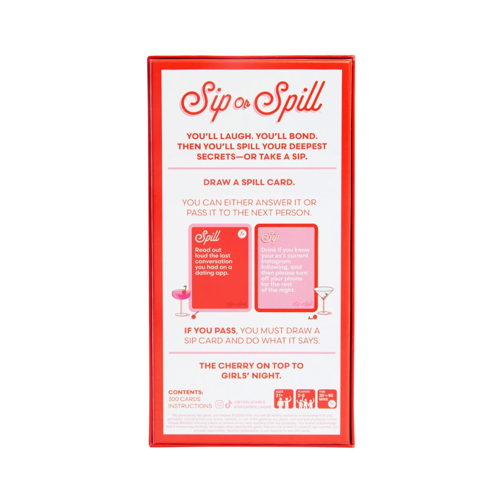 Sip Or Spill Card Game