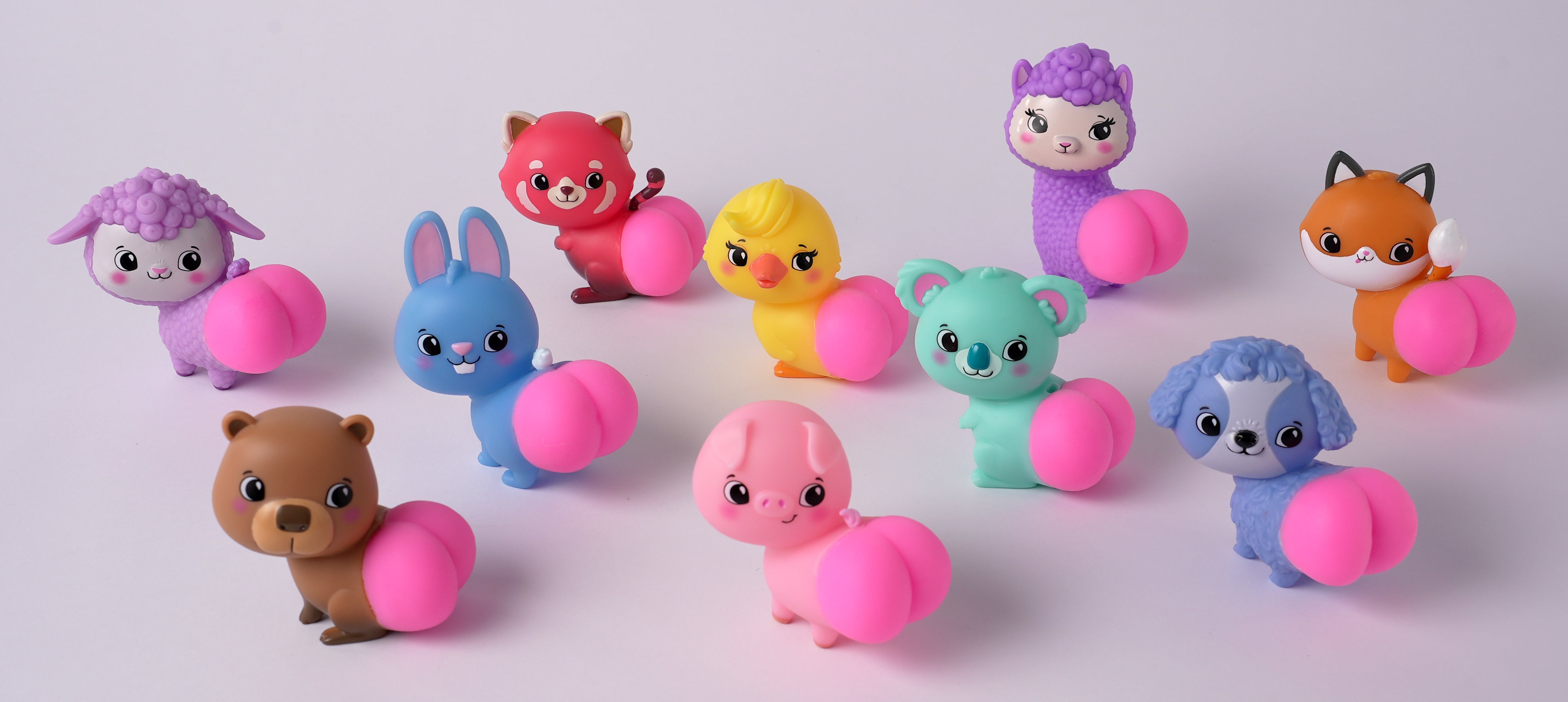 Squishy Tushy Toys Double Bubble Butts 3" Figures Assortment