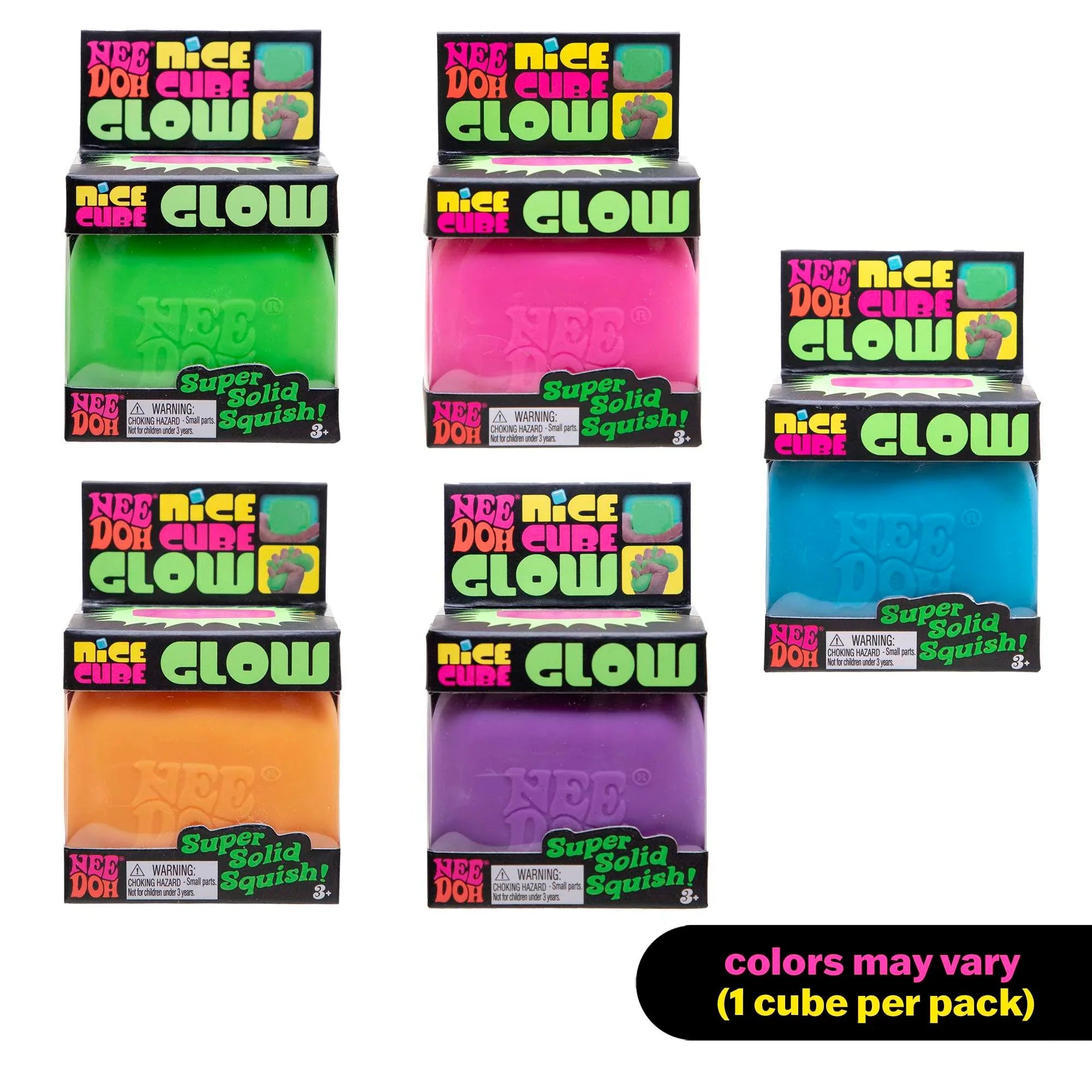 Needoh Nice Cube Glow Fidget Toy Assortment