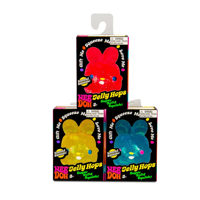 Needoh Jelly Hops Scented Bunny Squishy Fidget Toys