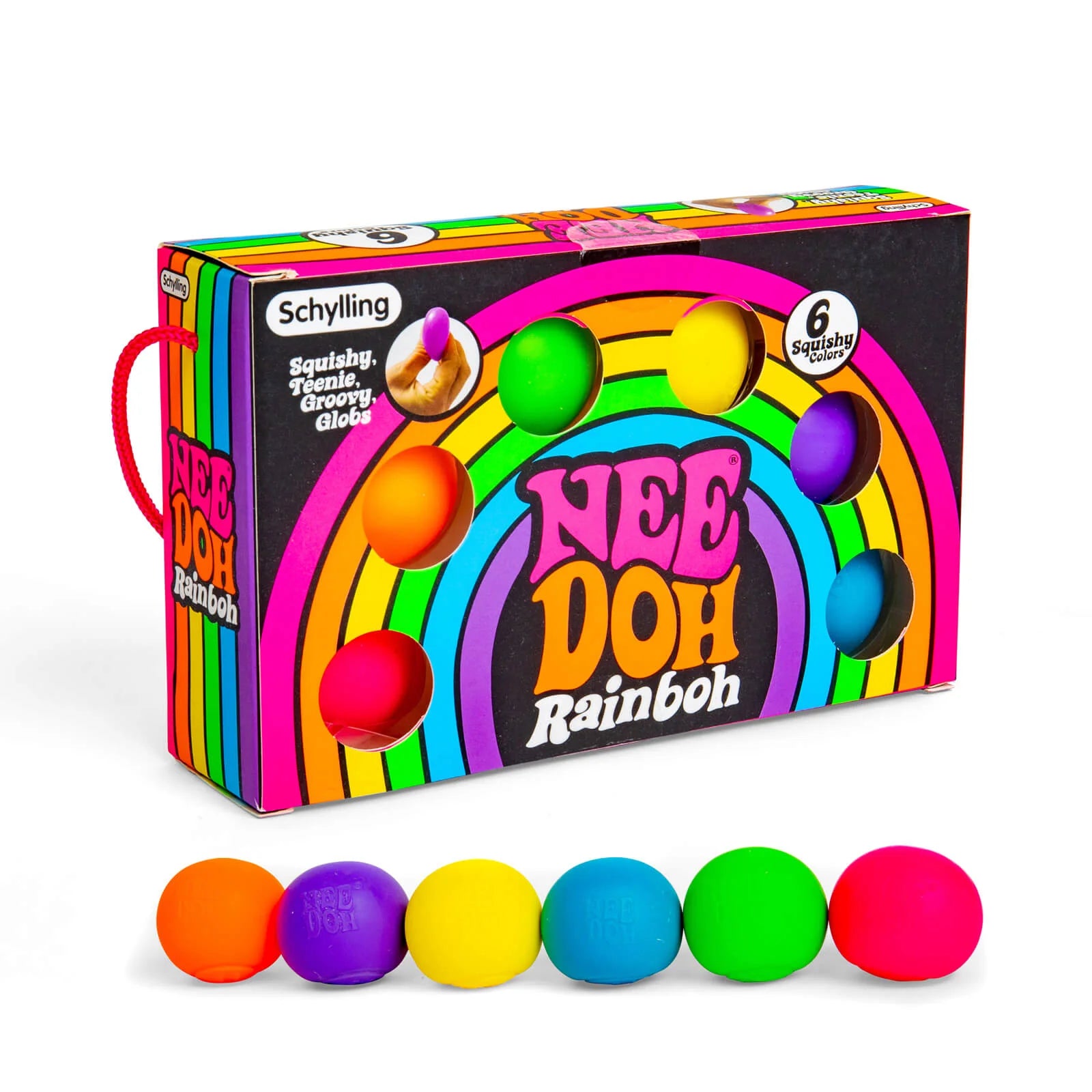 Needoh Rainbow Teenie 6 Pack