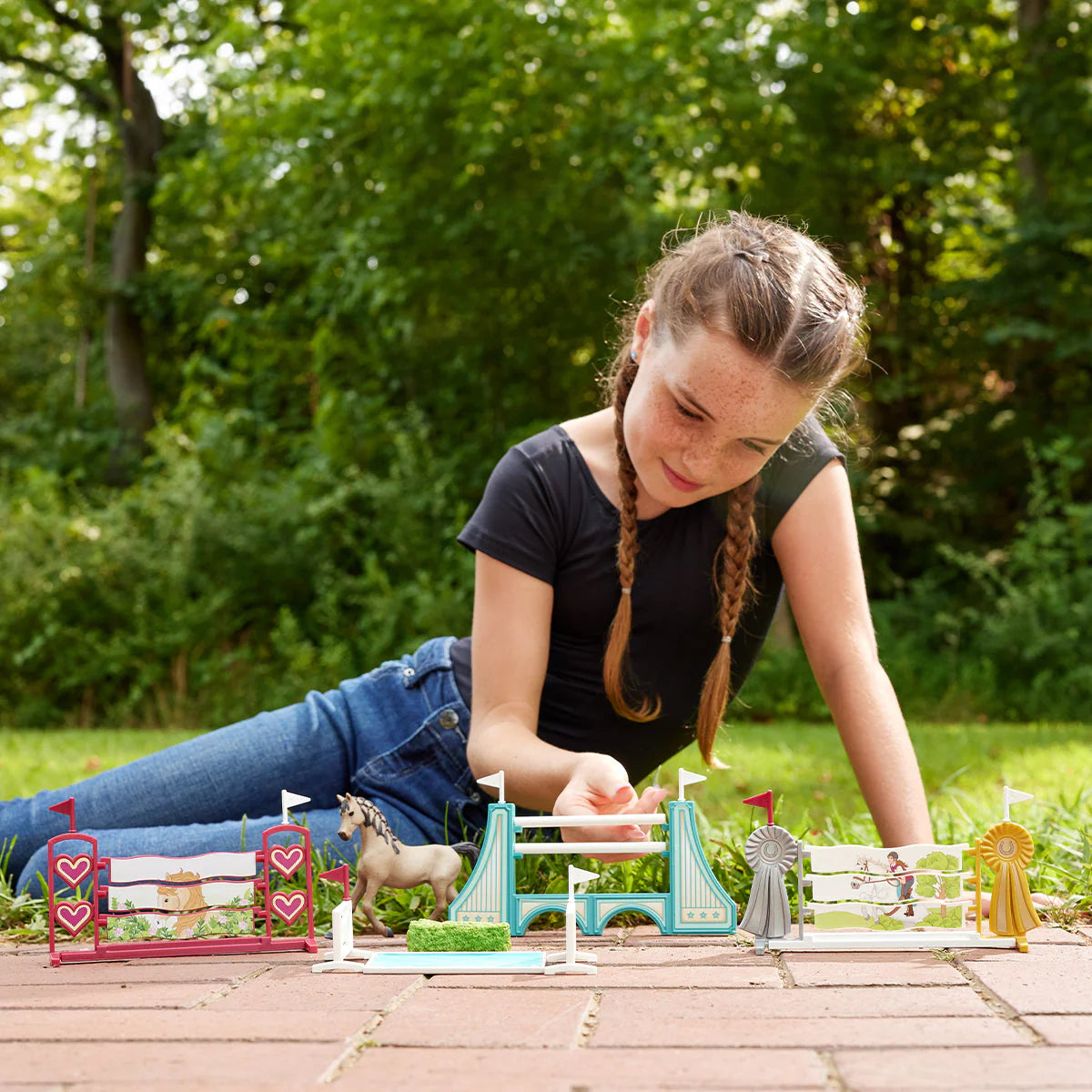 Schleich Horse Club Horse Obstacle Course Accessories