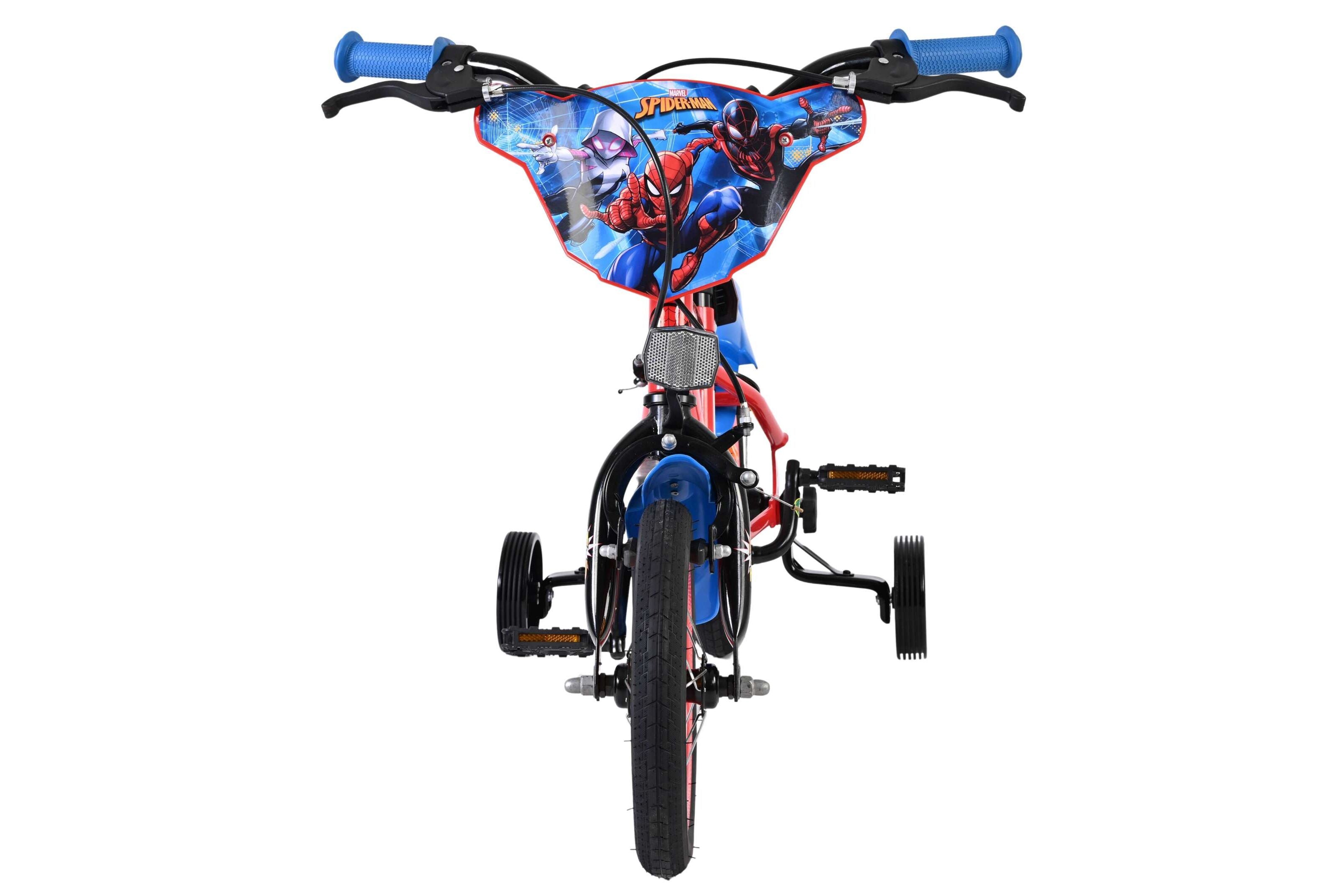 Spider-Man Children's Bicycle 12 Inch - Blue/Red - Two Hand Brakes