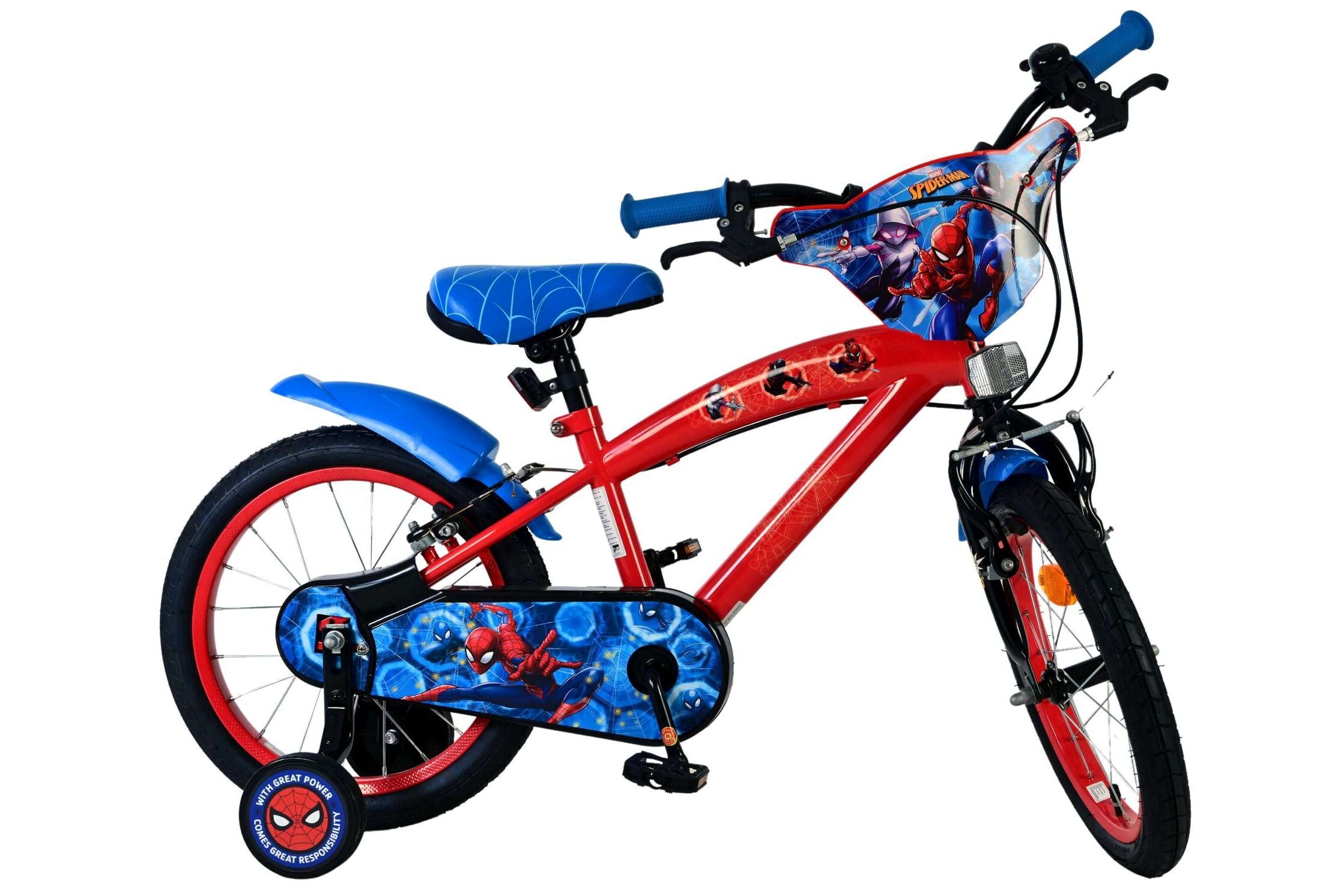 Spider-Man Kids Bike - 16 Inch - Blue/Red
