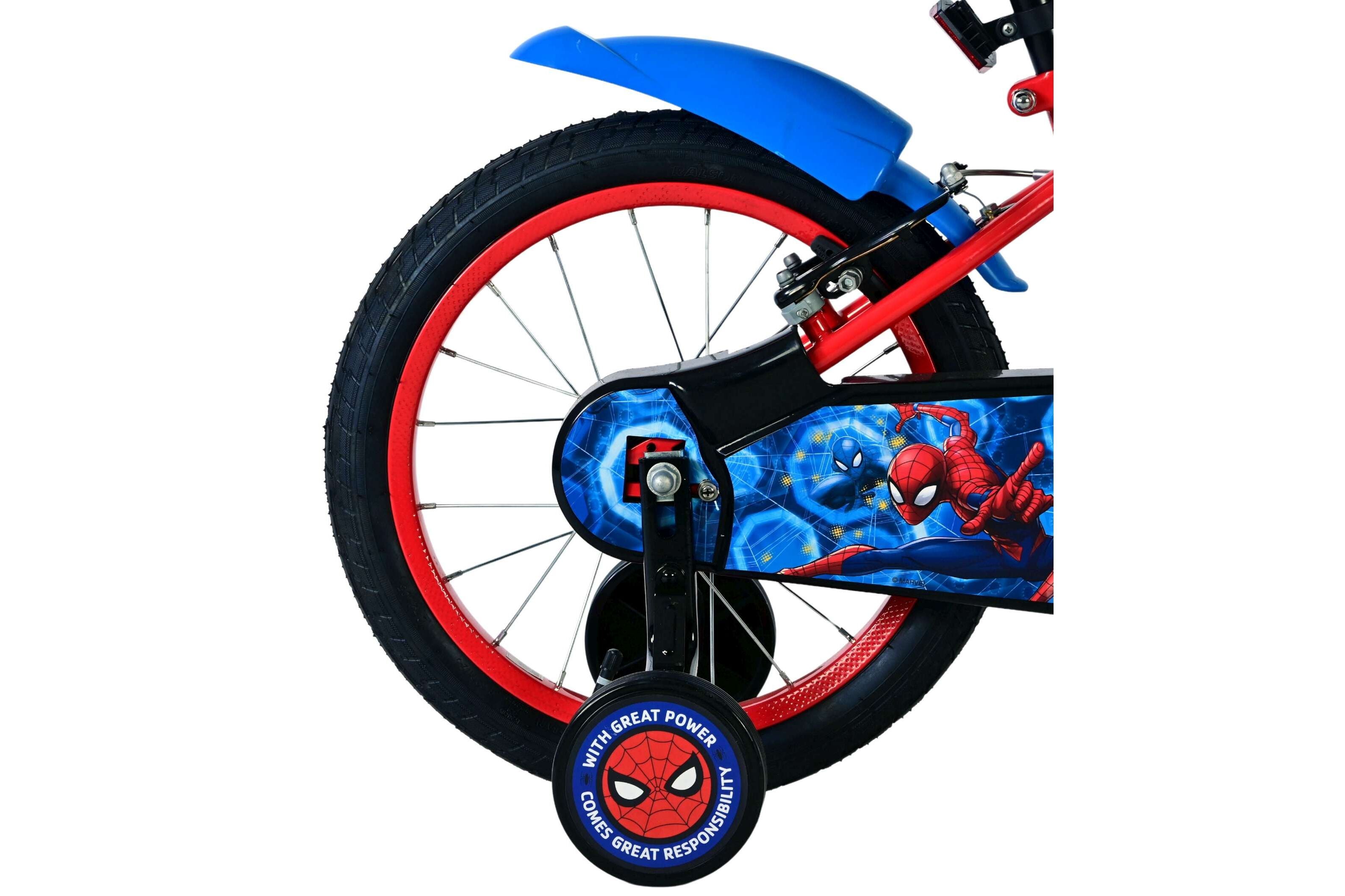 Spider-Man Kids Bike - 16 Inch - Blue/Red