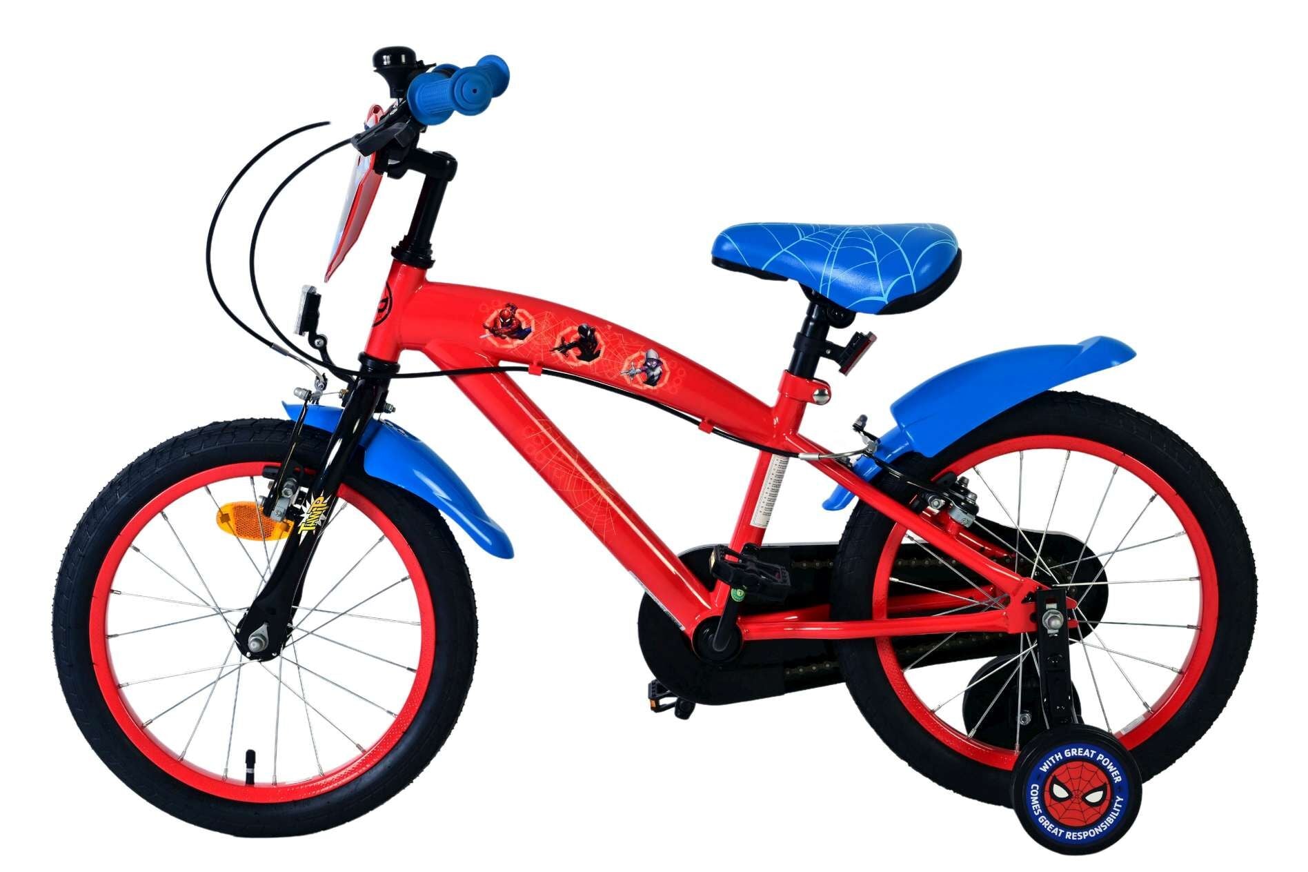 Spider-Man Kids Bike - 16 Inch - Blue/Red