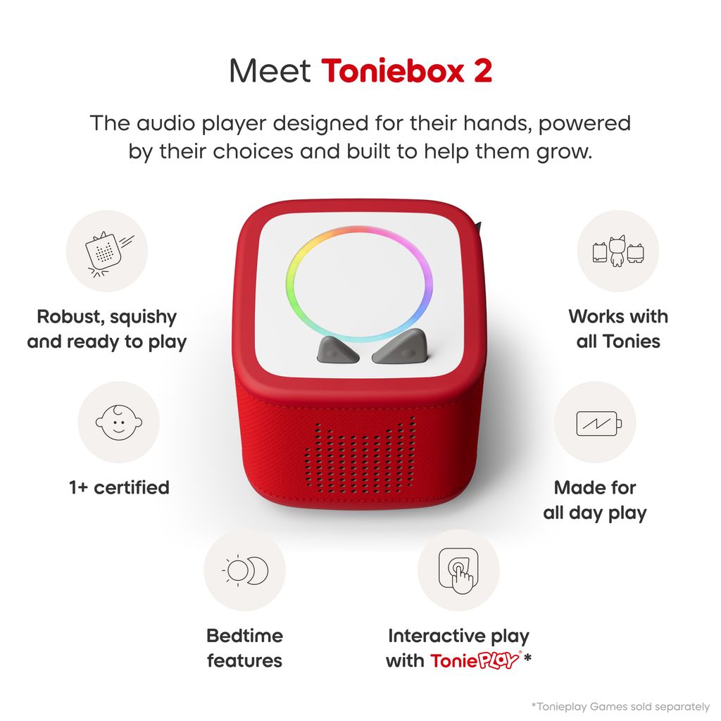 Tonies Toniebox 2 Sky Blue Starter Set And Bluey Audio
