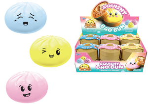 Bao Buds Squishy Dumpling Bao Bun In Dumpling Case - 3 Colours Assorted