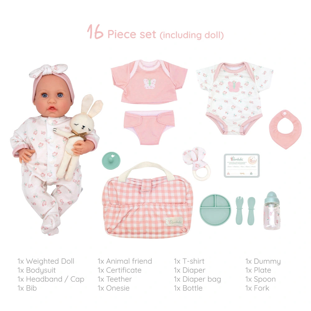 Bonbebé Weighted Reborn Doll 39Cm With Real Heartbeat