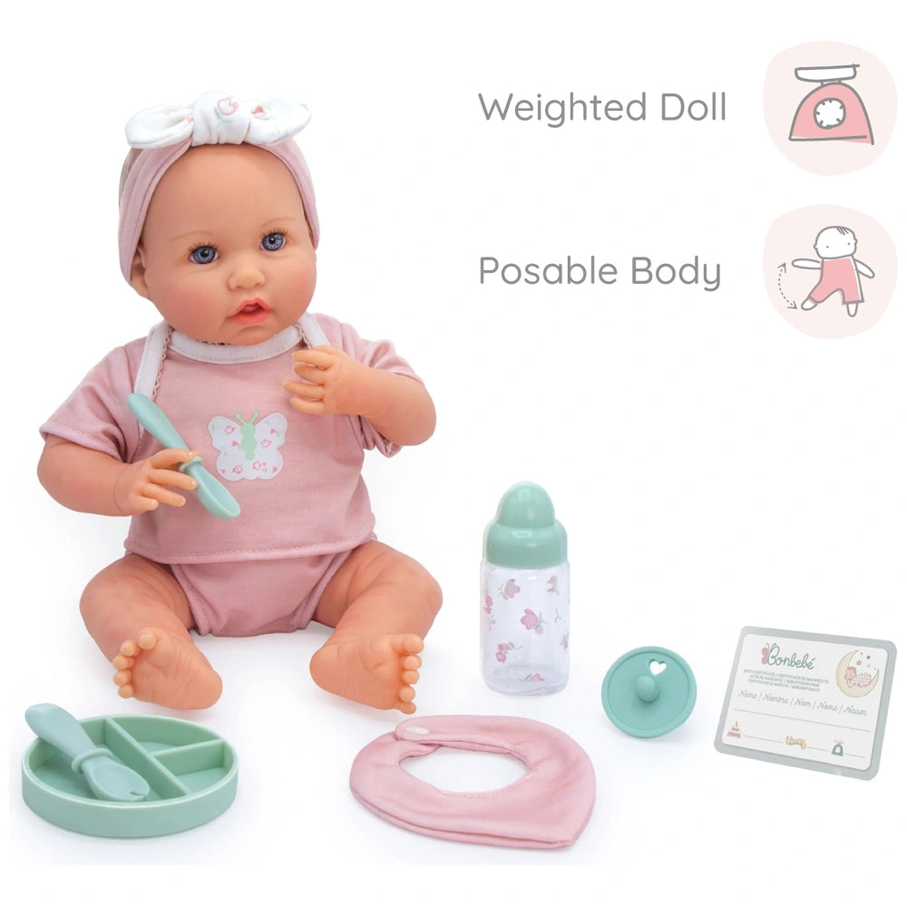 Bonbebé Weighted Reborn Doll 39Cm With Real Heartbeat