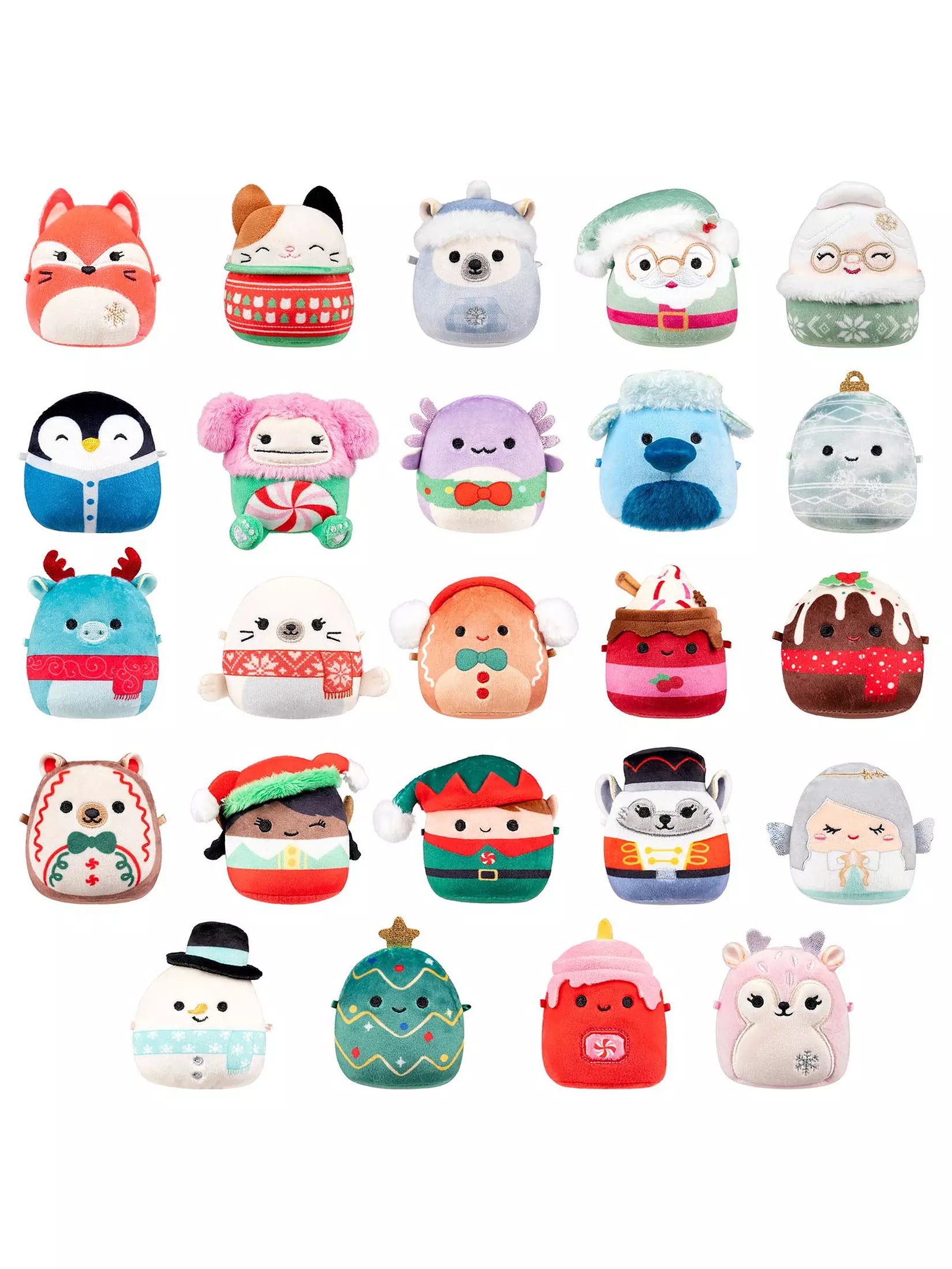 Micromallows Squishmallows Original 24-Day Holiday Plush Advent Calendar