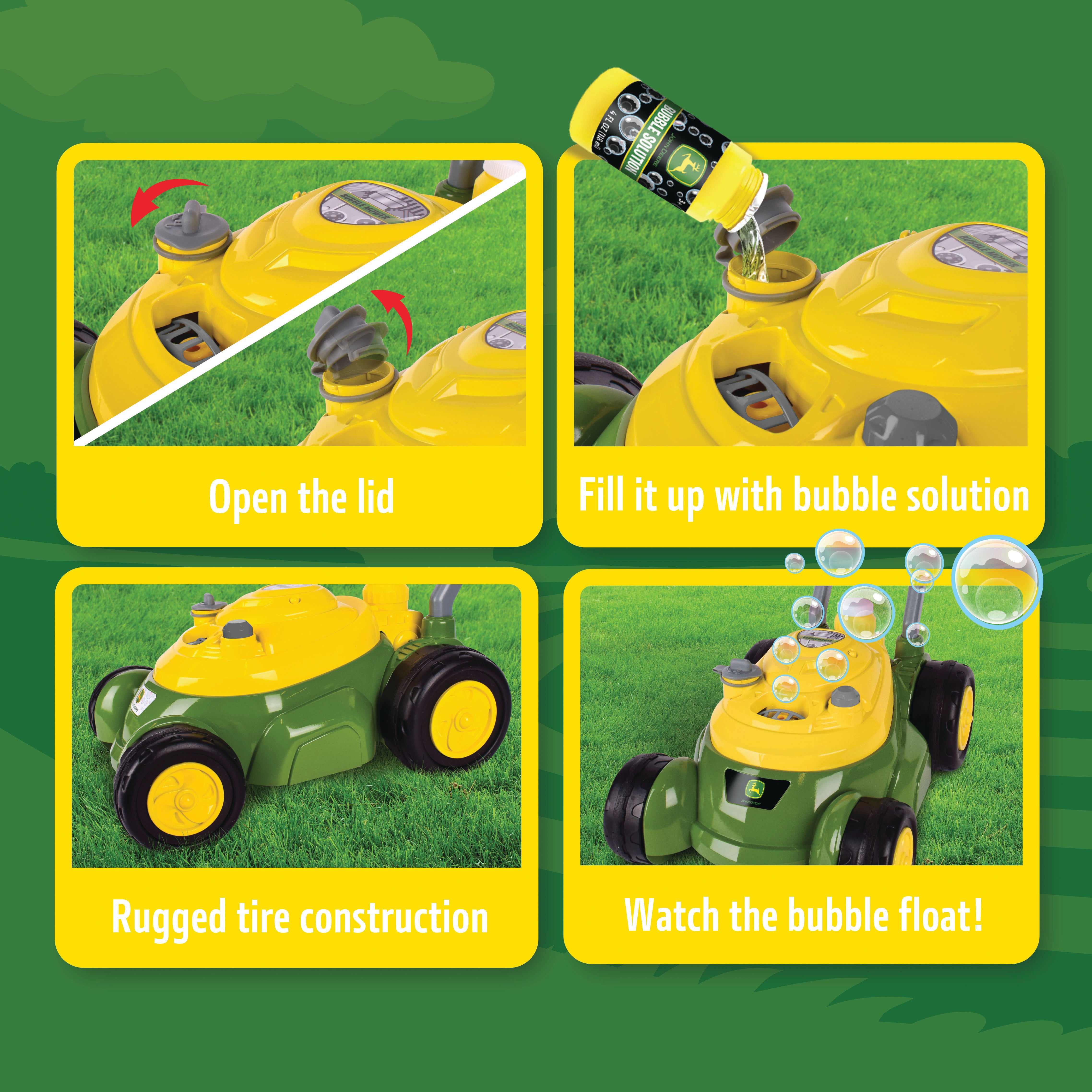John Deere Bubble Mower With 4Oz Bottle