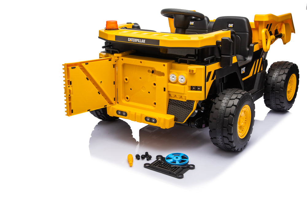 Cat Two Seat Dump Truck 10.8V Lithium  Electric Ride On With Remote Control
