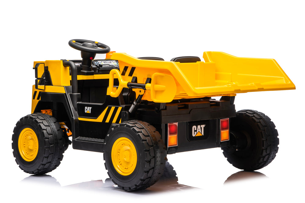 Cat Two Seat Dump Truck 10.8V Lithium  Electric Ride On With Remote Control