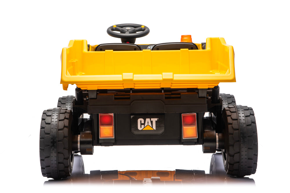 Cat Two Seat Dump Truck 10.8V Lithium  Electric Ride On With Remote Control