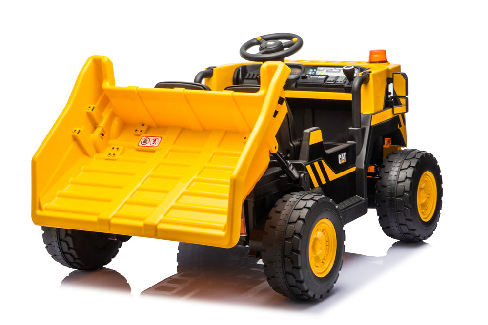 Cat Two Seat Dump Truck 10.8V Lithium  Electric Ride On With Remote Control