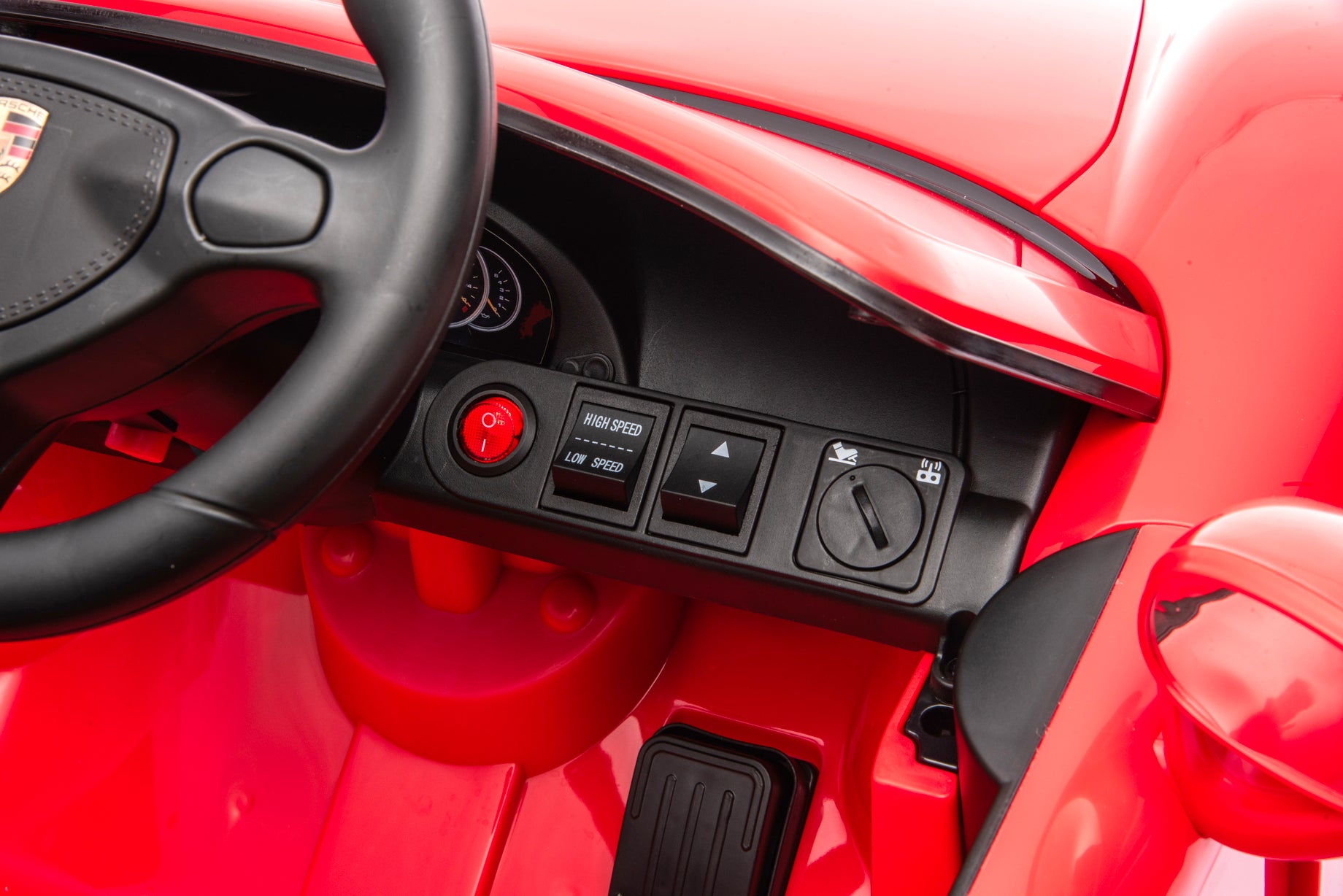 Porsche Carrera Gt Car 10.8V Lithium Electric Ride On With Remote Control Red