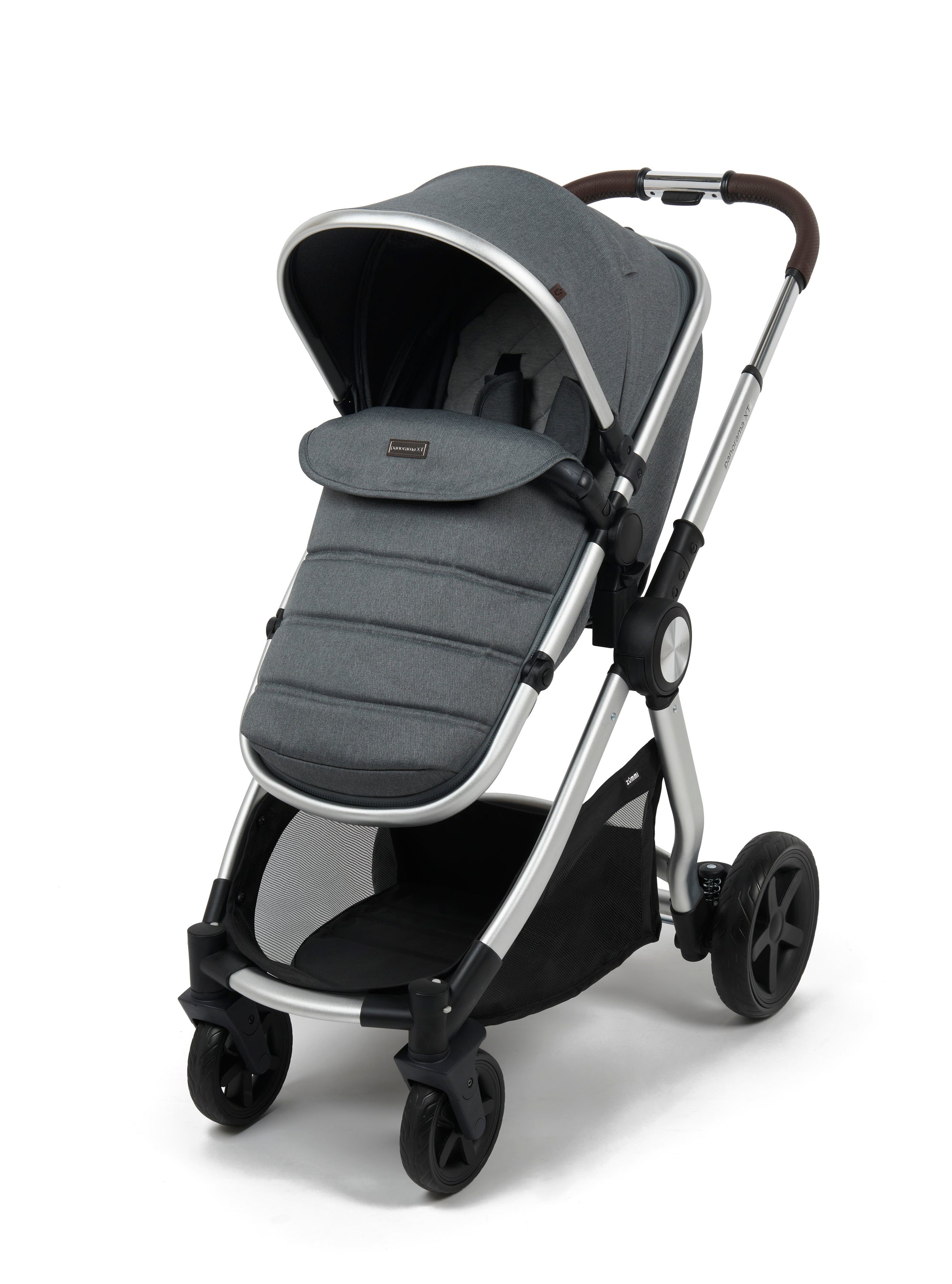 Panorama Xt I Travel System With I-Size Car Seat & Base Bundle - Grey