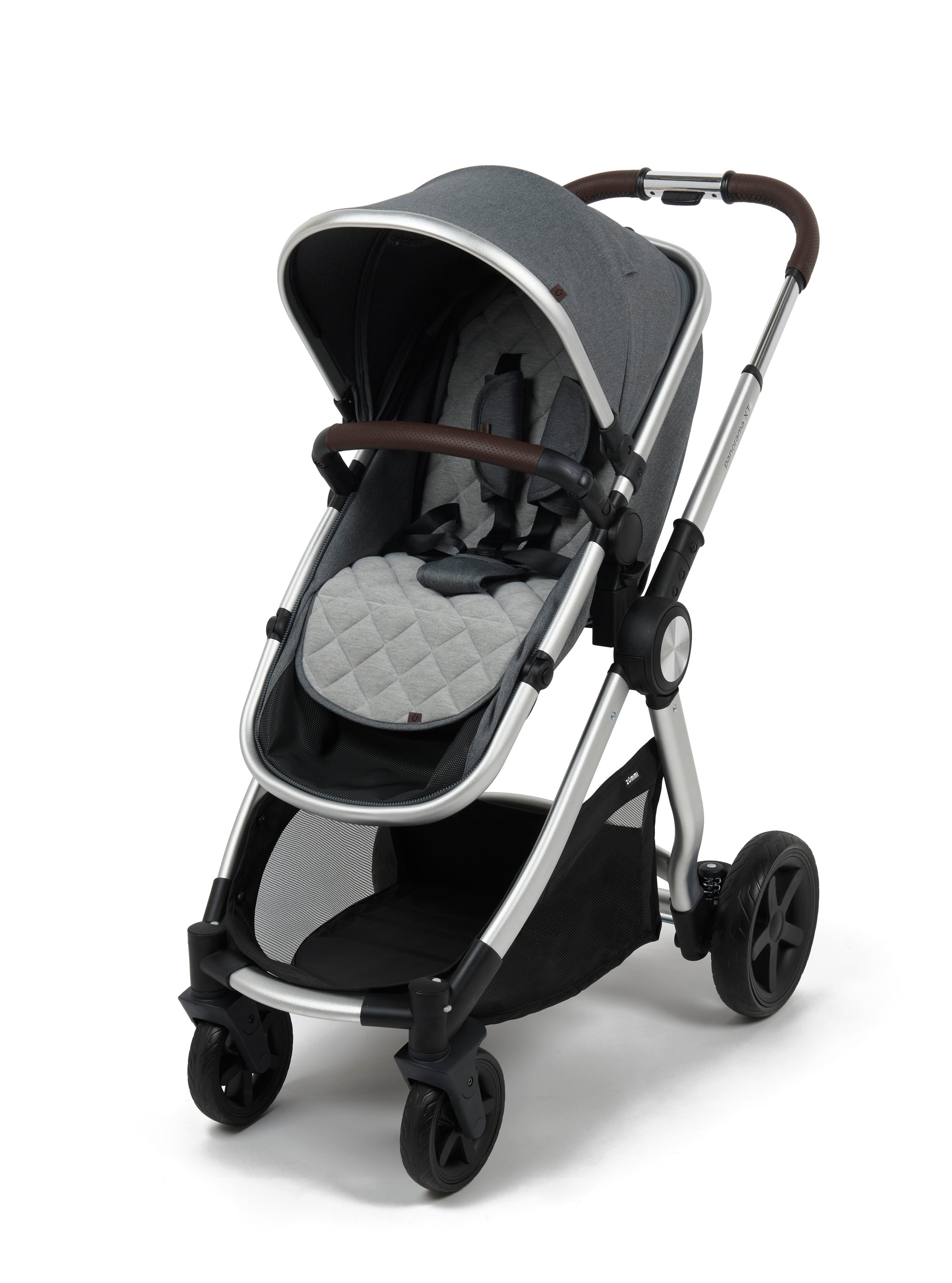 Panorama Xt I Travel System With I-Size Car Seat & Base Bundle - Grey