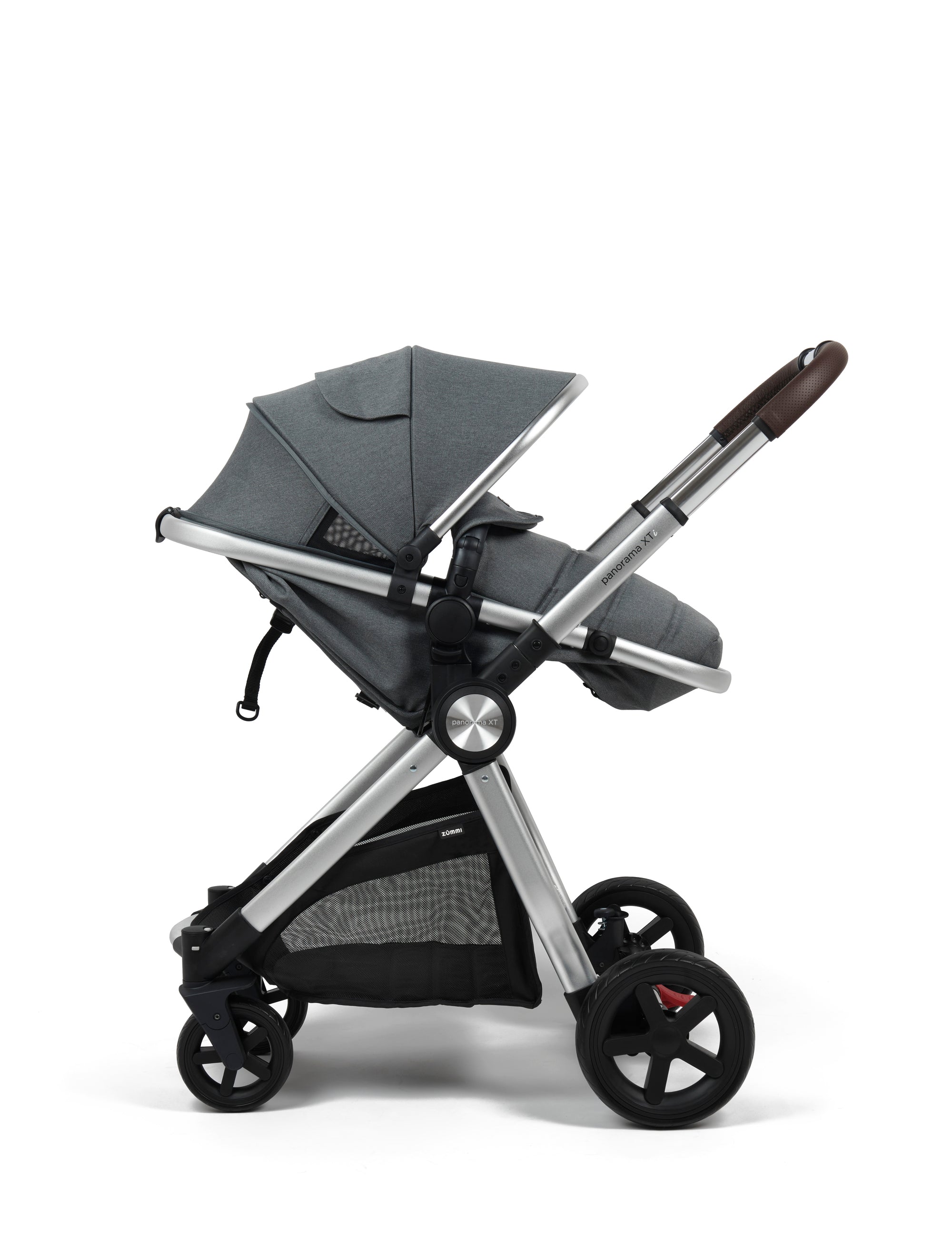 Panorama Xt I Travel System With I-Size Car Seat & Base Bundle - Grey