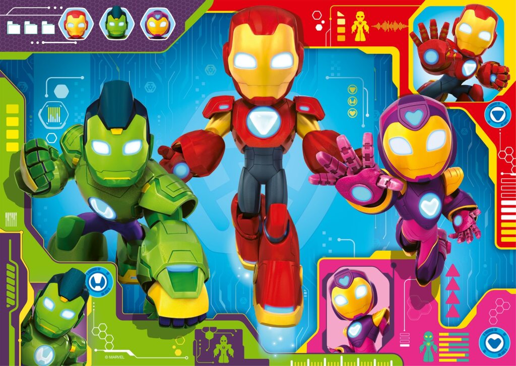 Ravensburger Iron Man & His Awesome Friends Giant Floor Puzzle, 24Pc