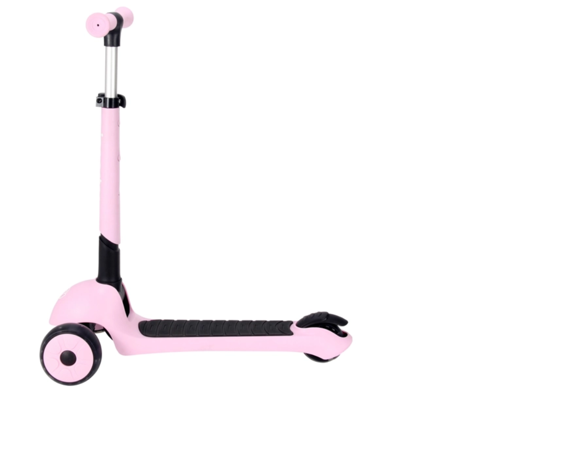 Isporter Deluxe Foldable Led Pink Scooter