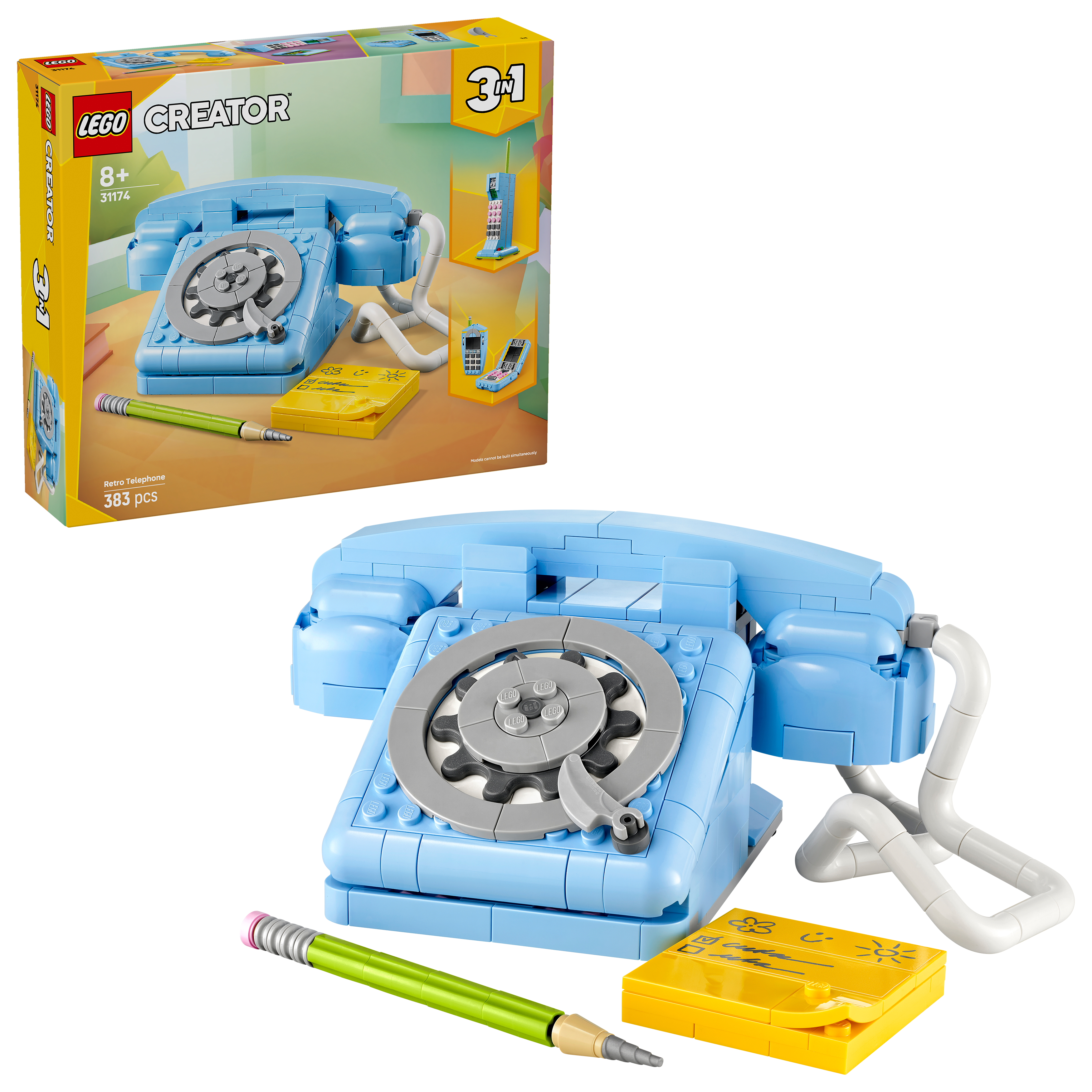Lego Creator 3In1 Retro Telephone Building Toy 31174