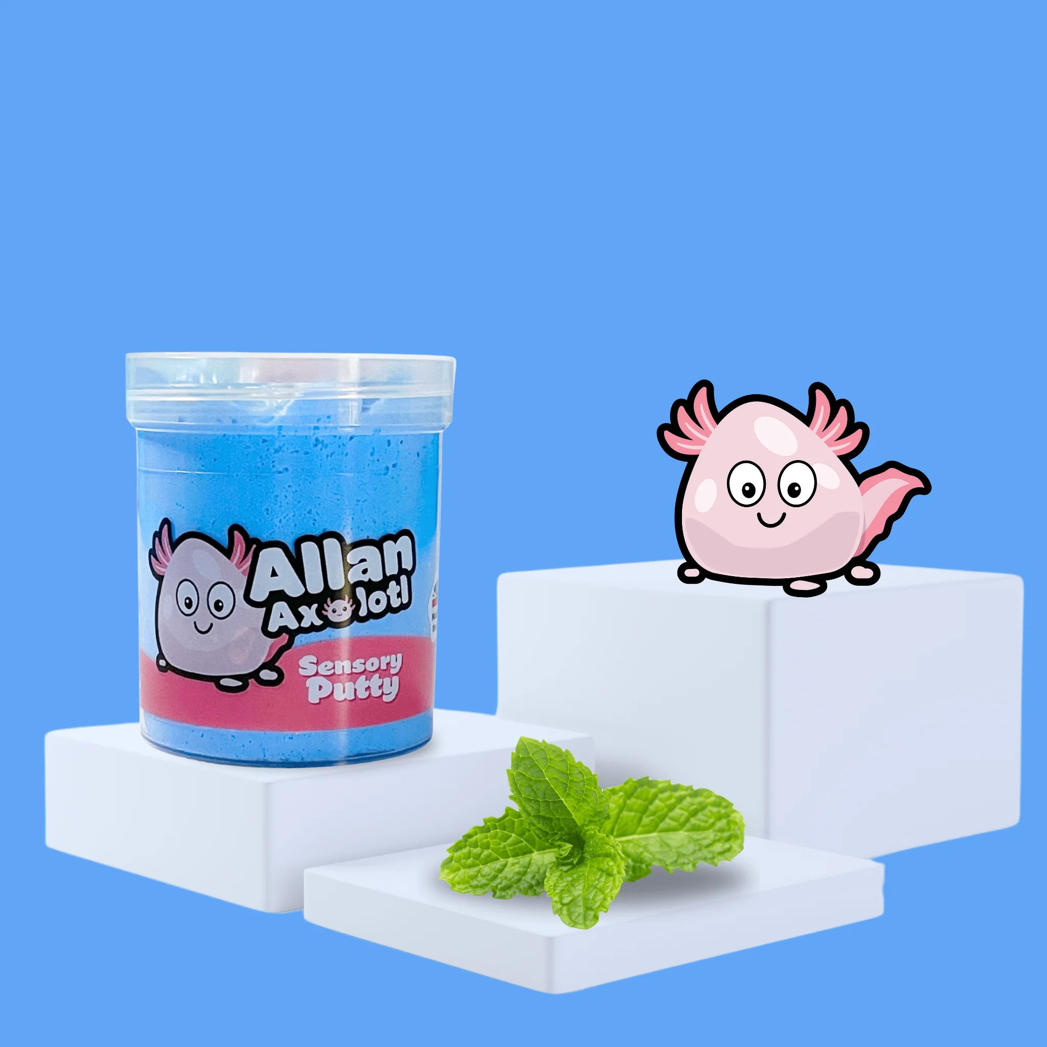 Allan Axolotl Slime Sensory Putty