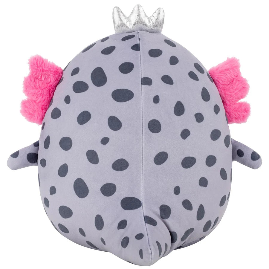 Original Squishmallows 12-Inch Avana The Spotted Axolotl With Silver Crown
