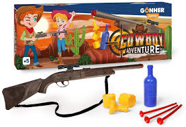 Cowboy Shooting Bottles
