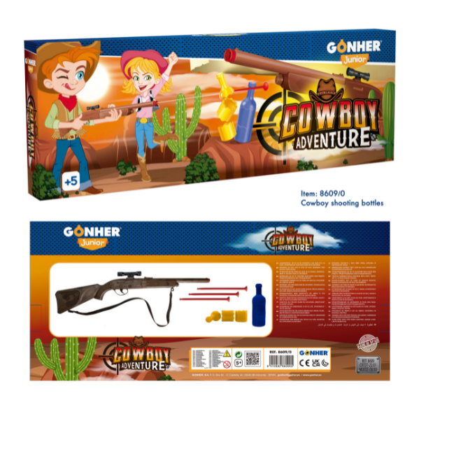 Cowboy Shooting Bottles