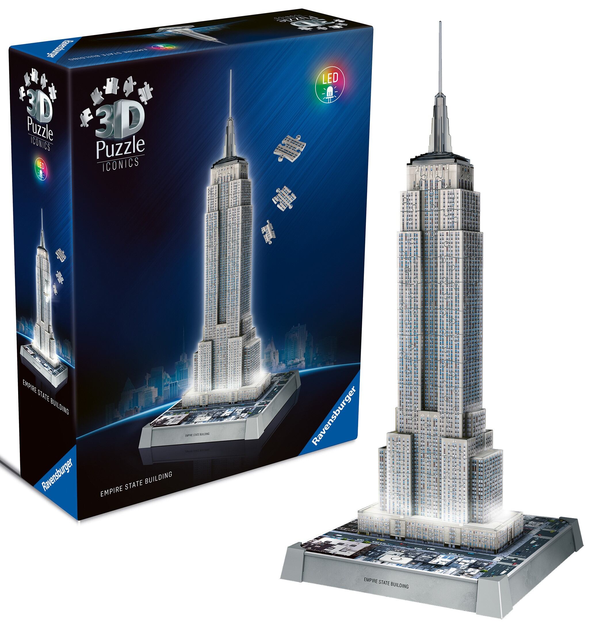 Ravensburger Iconics Empire State Building - Light Up 216 Piece 3D Jigsaw Puzzle
