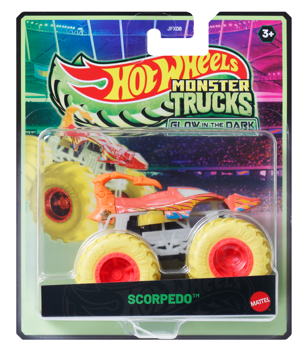 Hot Wheels Monster Truck 1:64 Glow In The Dark