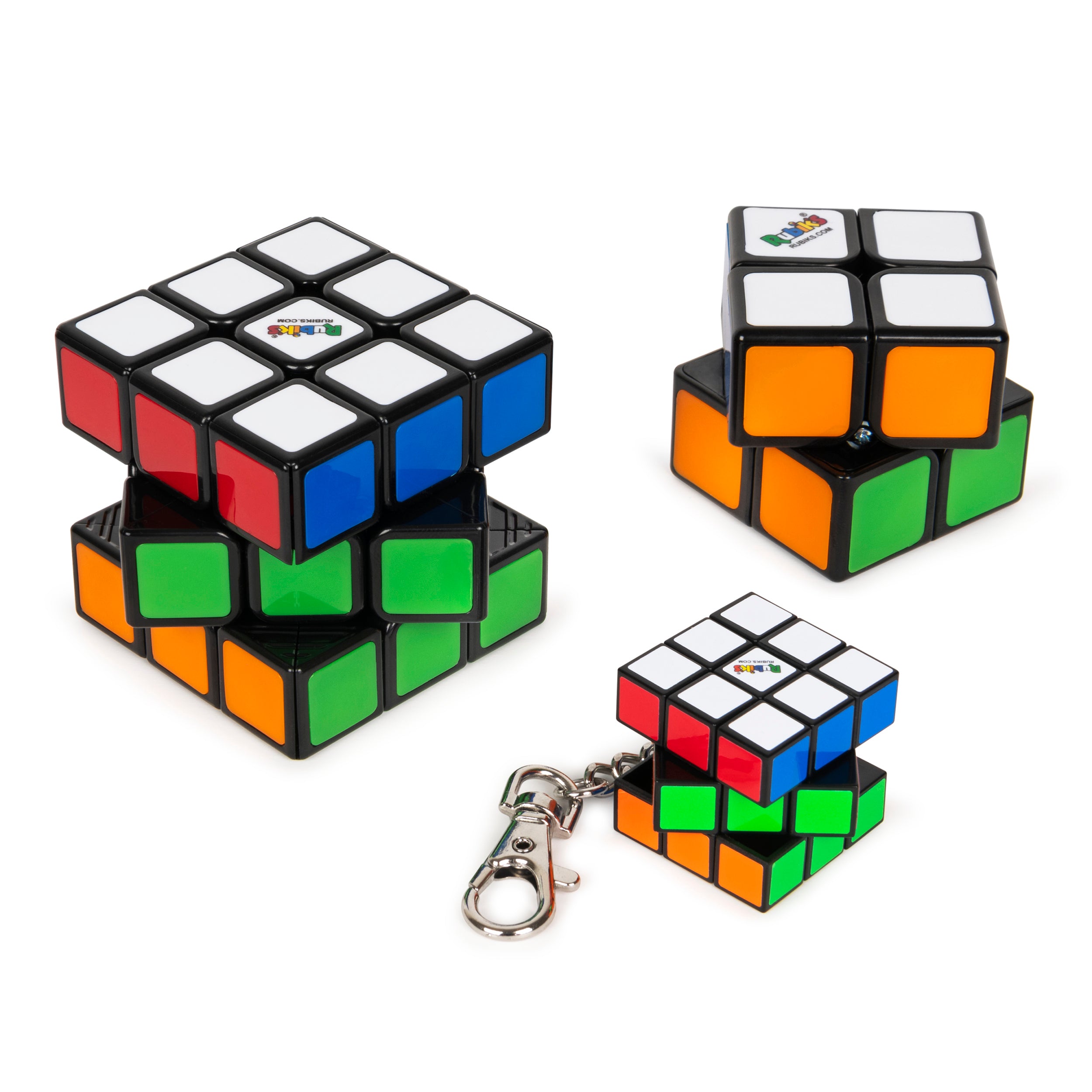 Rubik’s Family Pack, 3X3 Cube, 2X2 Cube & 3X3 Keyring Cube