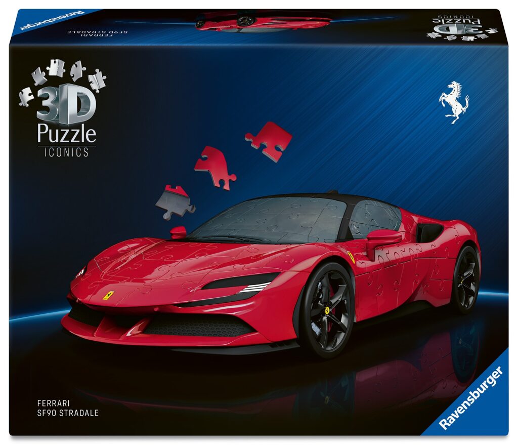 Ravensburger Iconics 3D Puzzle Ferrari Sf90 Stradale 108 Pieces