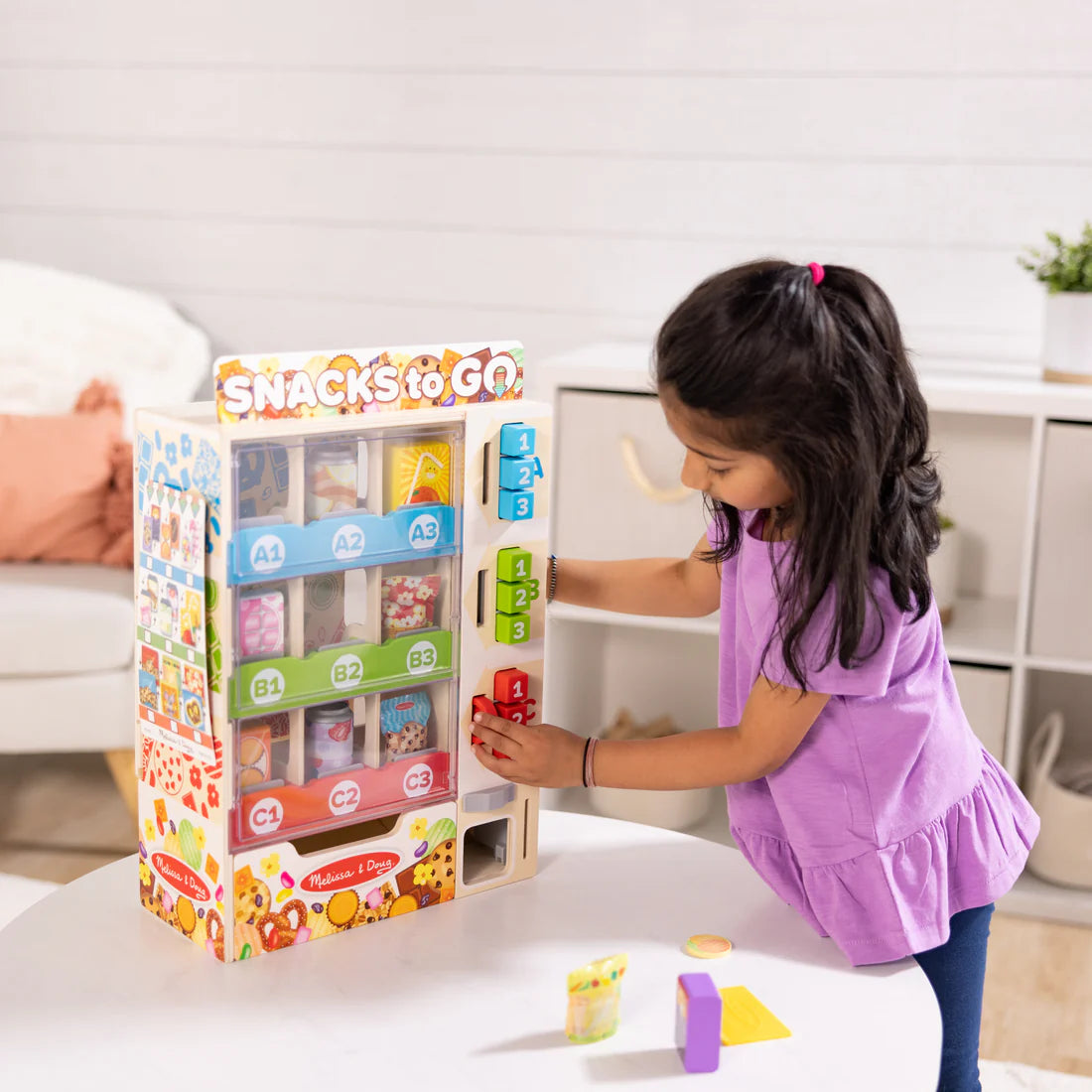 Melissa & Doug Sort-Stock-Select Wooden Vending Machine