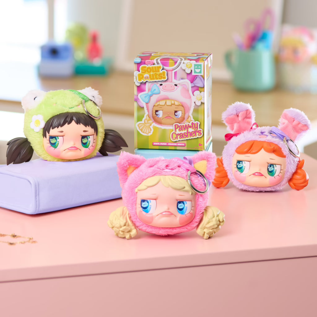Happy Haul Sour Pouts Paw-Ty Crashers Vinyl Plush Clip-Ons