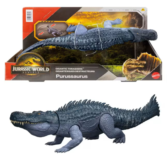 Jurassic World Rebirth Gigantic Thrashers Dinosaur Action Figure Purussaurus
