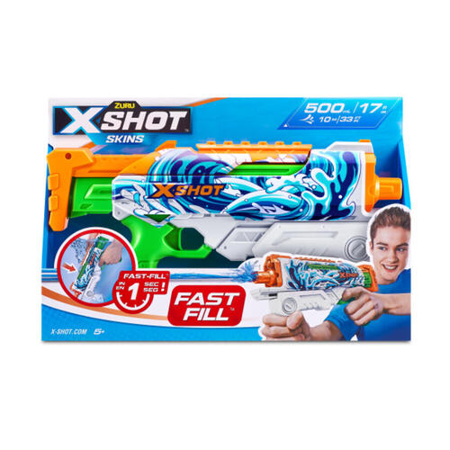 Zuru X-Shot Fast Fill Skins Hyperload Water Blaster Assortment